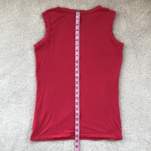 Reddish-Pink Free People Sleeveless Tee, Size M - Picture 5 of 5